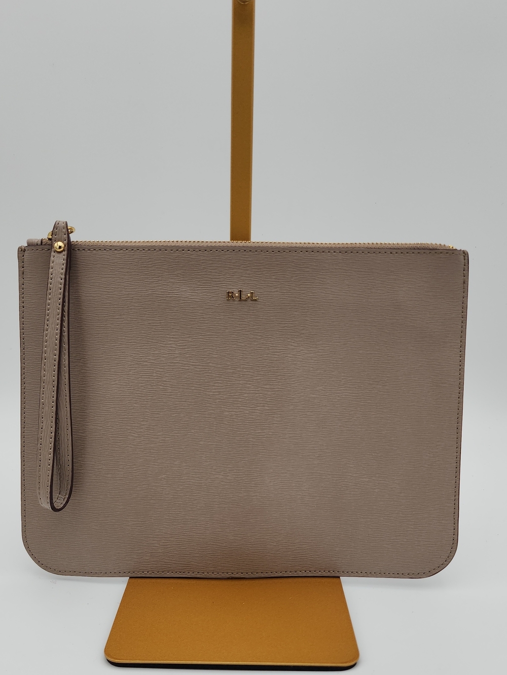 Lauren Ralph Lauren Envelope‎ Taupe Wristlet Clutch – Elegant Women's Bag